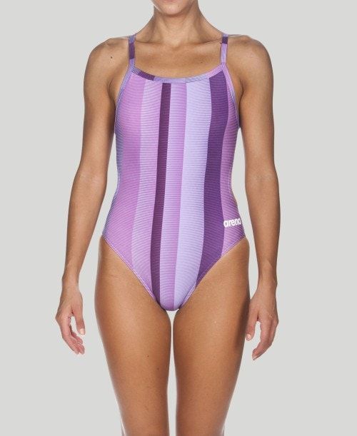 Arena Blended Stripe Challenge Back - Maxlife Purple | 345928-TXK