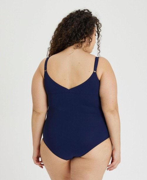 Arena Bodylift Jewel Swimsuit Plus Navy / Light Blue | 374609-CUD