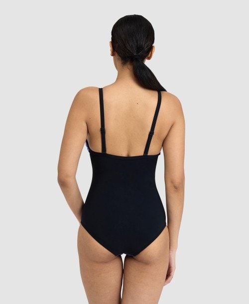 Arena Bodylift Michela Lightcross One Piece Black / Multicolor | 987630-DCI