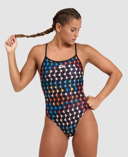 Arena Carnival Booster Back One Piece Black / Multicolor | 538491-YNF