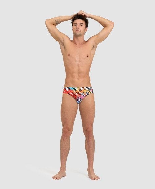 Arena Crazy Brief Black / White Multicolor | 237460-GVQ