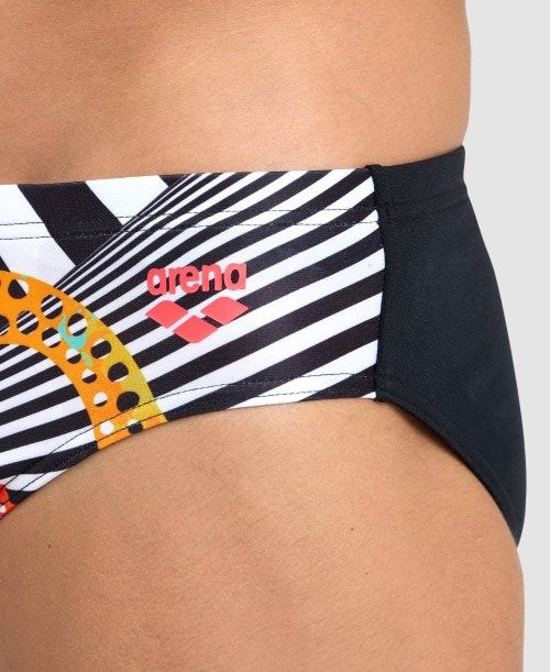 Arena Crazy Brief Black / White Multicolor | 237460-GVQ