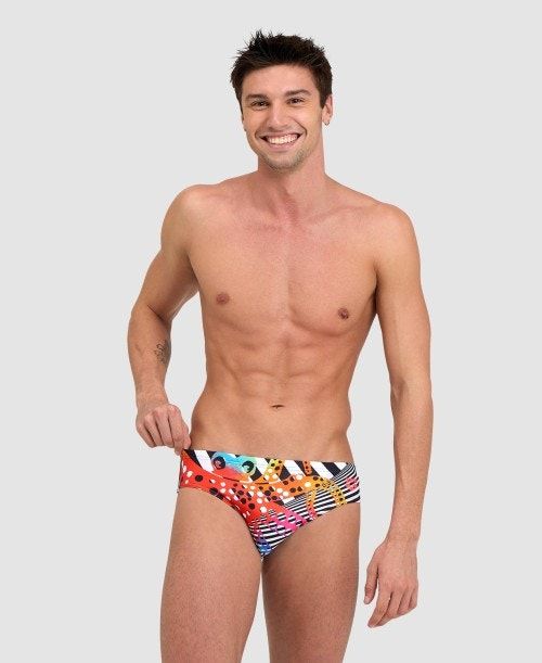 Arena Crazy Brief Black / White Multicolor | 237460-GVQ