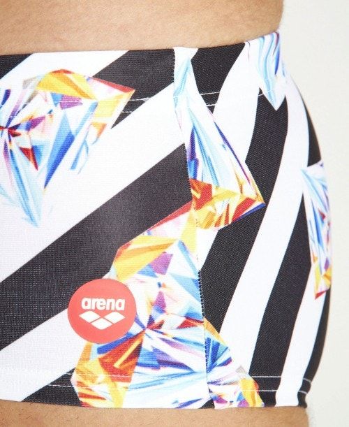 Arena Crazy Diamonds Low Waist Short Black / White Multicolor | 913802-IQF