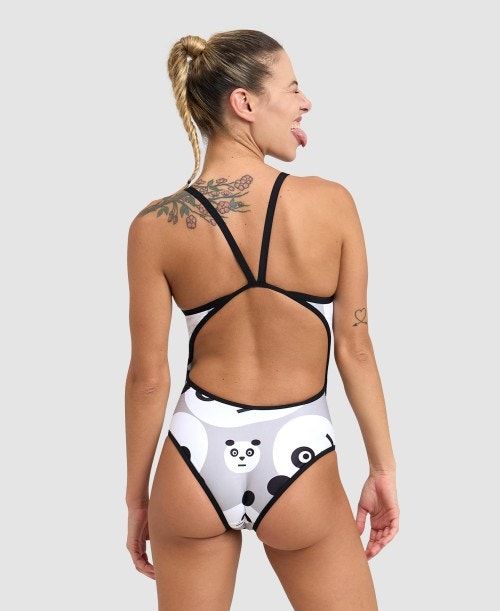 Arena Crazy Super Fly Back One Piece Black / White Multicolor | 798205-FWB