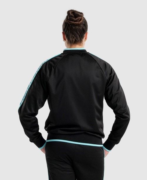 Arena Diamonds Relax Iv Jacket Black / White / Blue | 453917-RZV