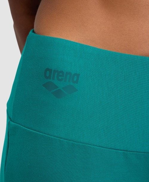 Arena Fleece Pants Solid Green | 072615-ROQ