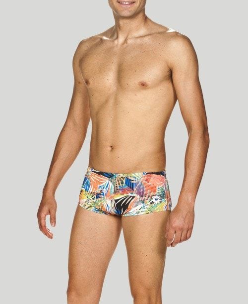 Arena Floral Allover Square Short - Maxlife Black / Multicolor | 695287-JIQ