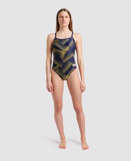 Arena Halftone Challenge Back One Piece Multicolor | 906173-CBK