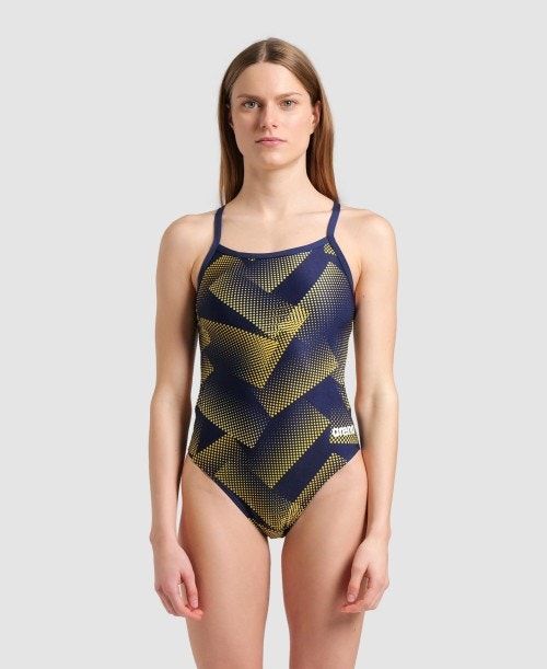 Arena Halftone Challenge Back One Piece Multicolor | 906173-CBK