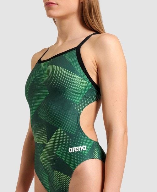 Arena Halftone Challenge Back One Piece Multicolor | 761092-DTS