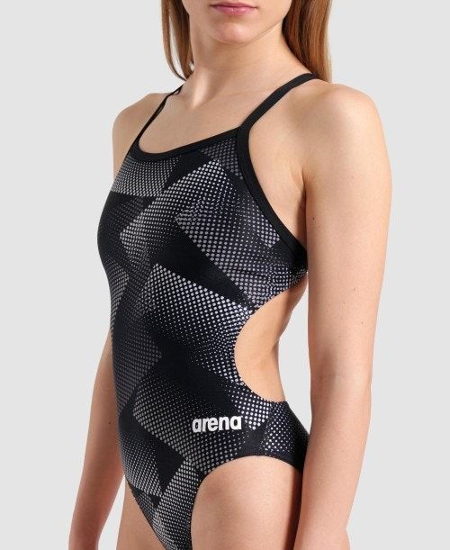 Arena Halftone Challenge Back One Piece Multicolor | 594278-PUF