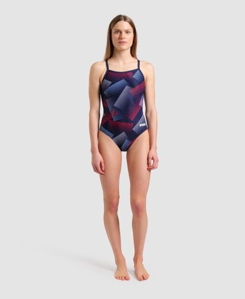 Arena Halftone Lightdrop Back One Piece Multicolor | 729346-WXG