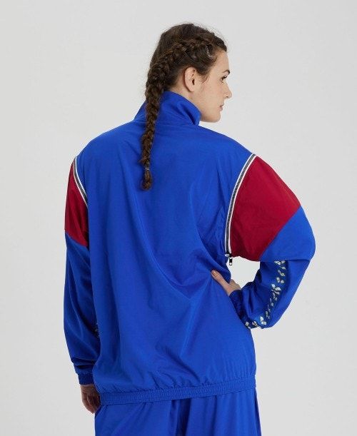 Arena Icons Convertible Jacket Blue / Burgundy / White | 096325-QGU