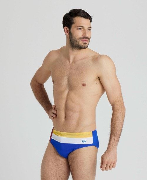 Arena Icons Panel Briefs Blue / Burgundy / Blue | 485631-YTH