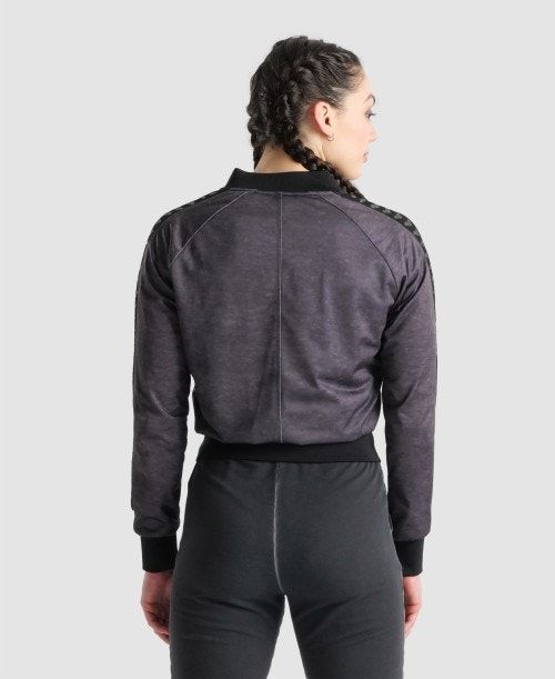 Arena Icons Relax Jacket Grey / Black | 754019-LUC