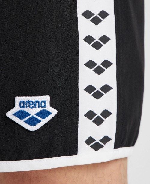 Arena Icons Team Stripe Bermuda Black / White | 092748-QOX