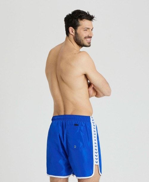 Arena Icons Team Stripe Boxer Blue / White | 640923-EWU