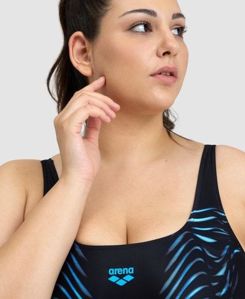 Arena Imprint U Back One Piece Plus Multicolor | 736412-WFS