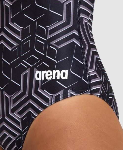 Arena Kikko Pro Light Drop Back One Piece Black / Black Multicolor | 456739-VGO