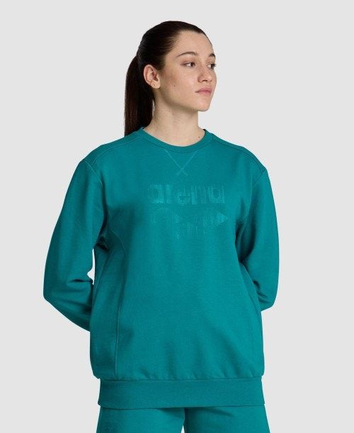 Arena Logo Crewneck Green | 784623-KNQ