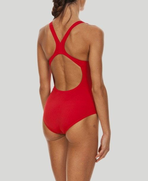 Arena Madison Swim Pro Back - Maxlife Red / Metal Silver | 064375-DXT