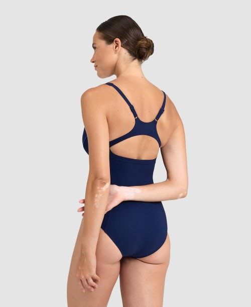 Arena Marina Eye Back One Piece Navy / Light Blue | 506193-BNR