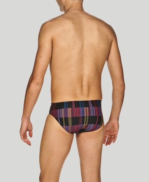 Arena Mixed Stripes Brief - Maxlife Black / Multicolor | 690384-JFZ