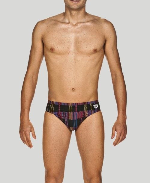 Arena Mixed Stripes Brief - Maxlife Black / Multicolor | 690384-JFZ