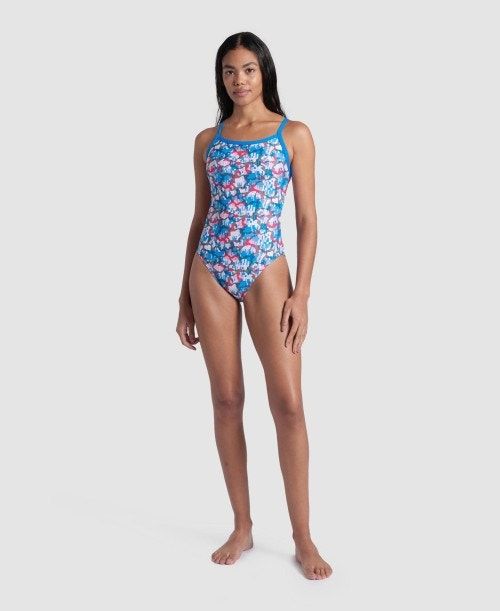 Arena Multi Camo Challenge Back Swimsuit Multicolor Camo | 381460-MPZ