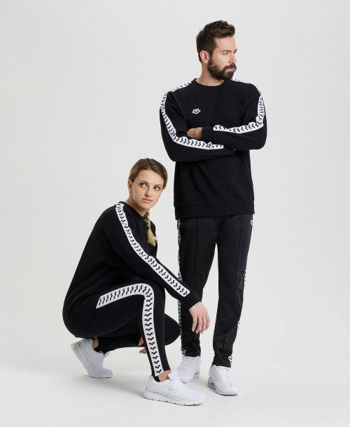 Arena Oversized Team Sweatshirt Black / White / Black | 826394-PNX