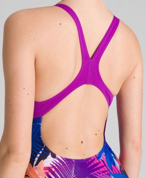 Arena Palm Print Swim Pro Back One Piece Multicolor | 845791-LOY