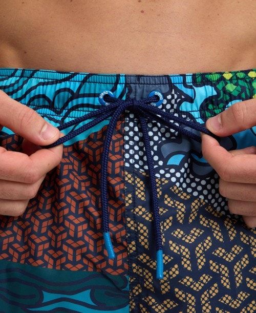 Arena Placed Beach Boxer Blue | 781463-RJZ