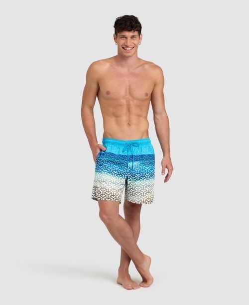 Arena Placed Beach Boxer Brown / Turquoise | 457932-AHK