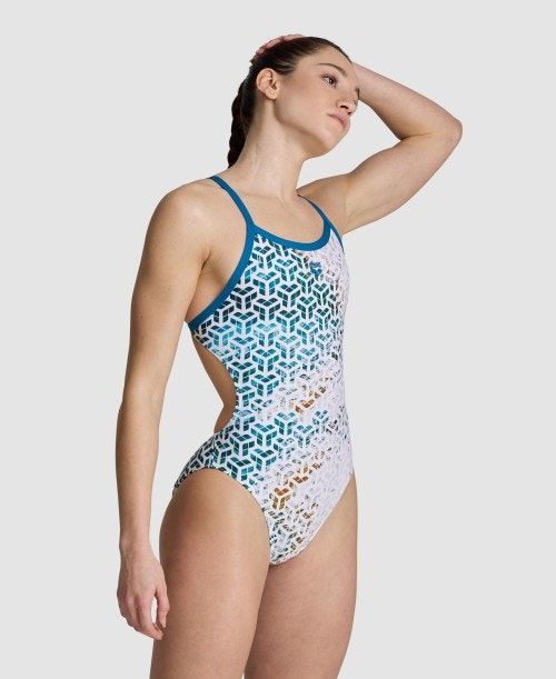 Arena Planet Water Challenge Back One Piece Multicolor | 217954-YEF