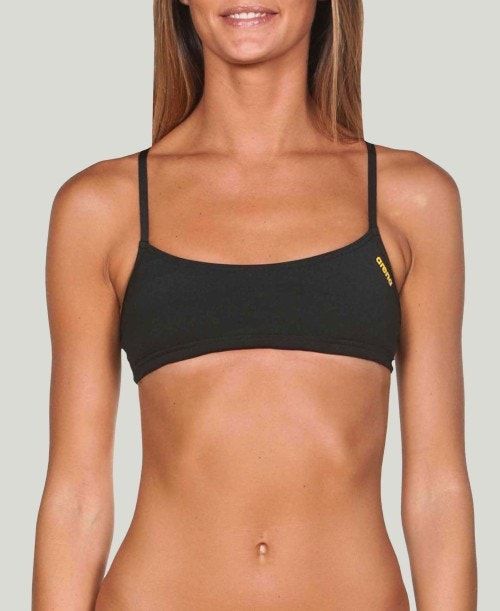 Arena Play Top (Bandeau Top) Black / Yellow | 245781-RAB