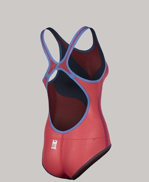 Arena Powerskin Carbon Duo Top - Open Back Navy / Red / White | 309526-MRP