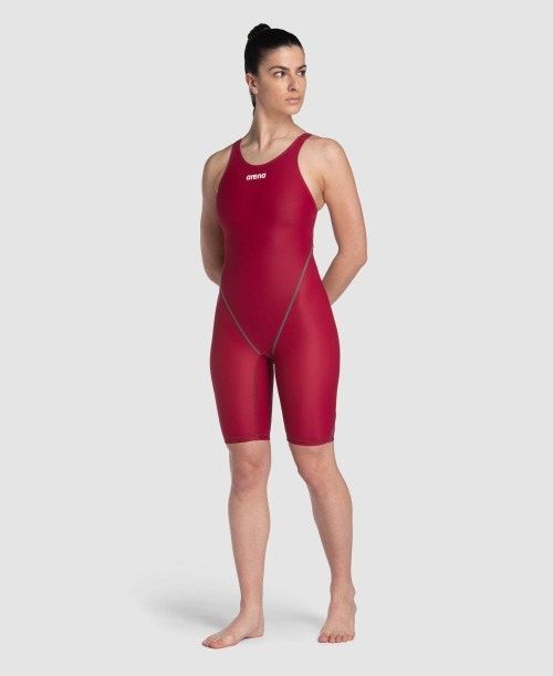 Arena Powerskin St Next Eco Open Back Deep Red | 103794-VTU