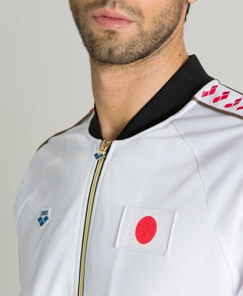 Arena Relax Iv Nations Team Jacket White | 712698-FPD