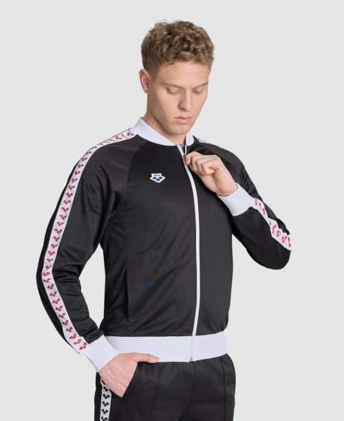 Arena Relax Iv Team Full-zip Jacket Black / White / Red | 681495-QZG