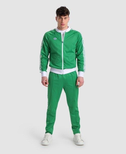 Arena Relax Iv Team Full-zip Jacket Green / White / Green | 675901-LCO