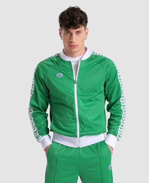 Arena Relax Iv Team Full-zip Jacket Green / White / Green | 675901-LCO