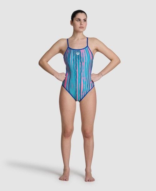 Arena Reversible Challenge Back One Piece Multicolor | 215049-ZKX