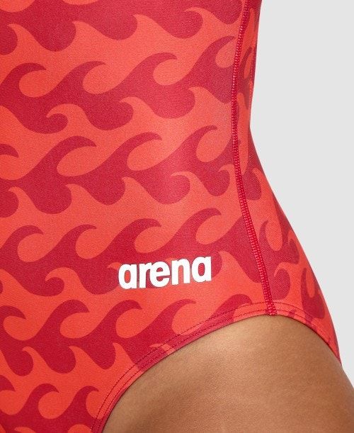 Arena Ride The Wave Light Drop Back One Piece Red / Red | 031526-ZTK