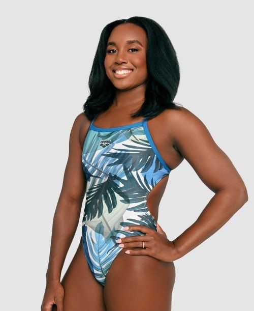 Arena Simone Manuel Capsule Collection Challenge Back One Piece Multicolor | 157408-EMQ