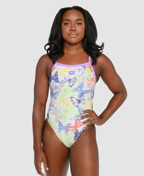 Arena Simone Manuel Capsule Collection Challenge Back One Piece Multicolor | 695327-BXV