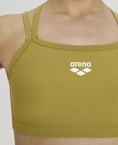 Arena Solid Bra Top Olive | 018679-WEB