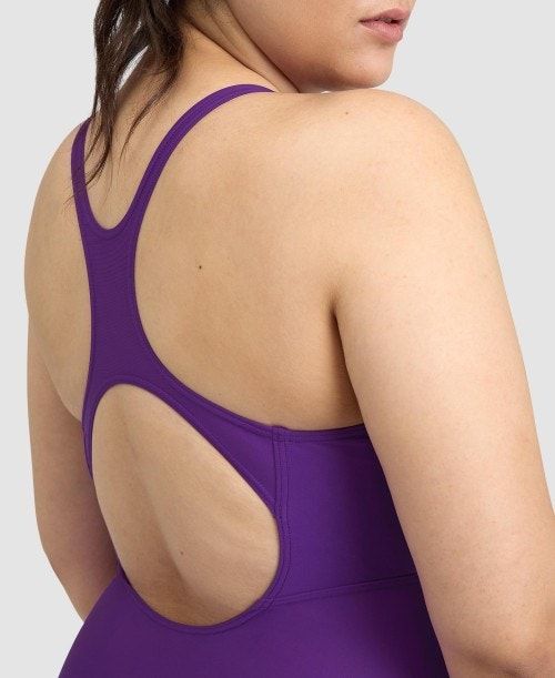 Arena Solid Control Pro Back Plus One Piece Purple | 872093-YKW