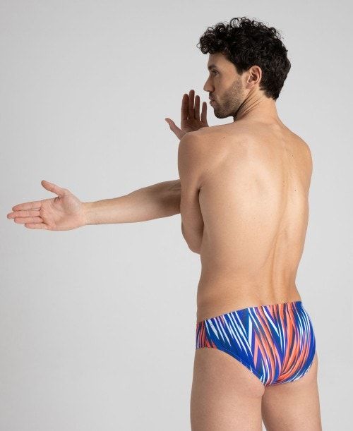 Arena Speed Stripes Brief Navy / Multicolor Red | 569307-HUI