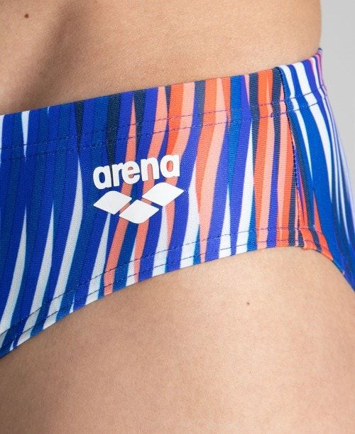 Arena Speed Stripes Brief Navy / Multicolor Red | 569307-HUI